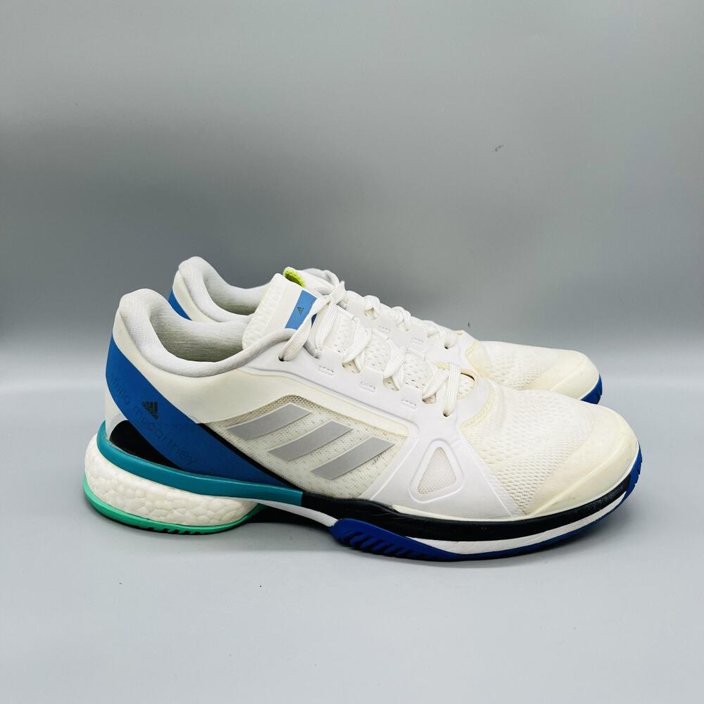 Adidas Shoes Womens 10.5 White Stella McCartney Barricade Boost Tennis Sneakers